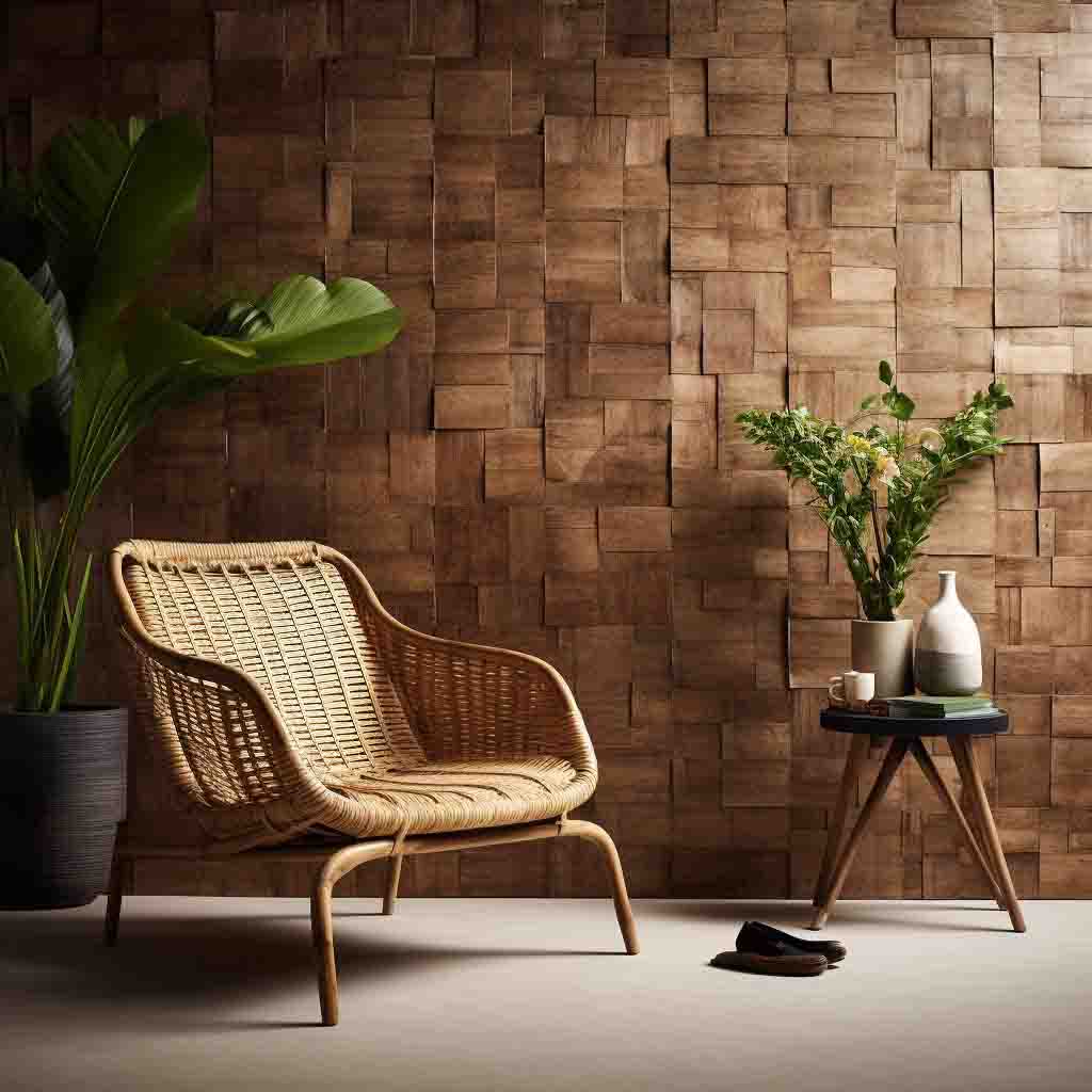 Eco wallpapers and decorative materials