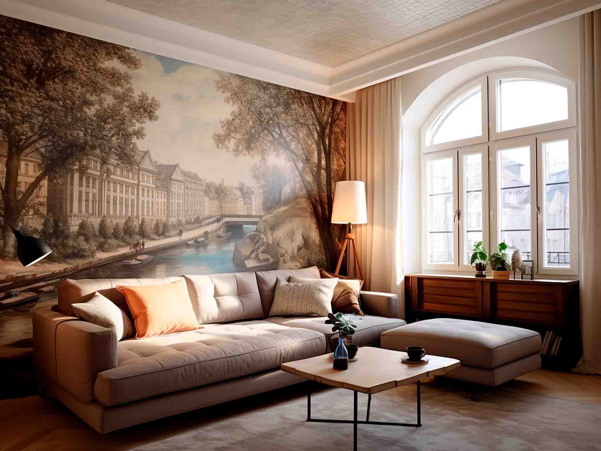 Living room mural