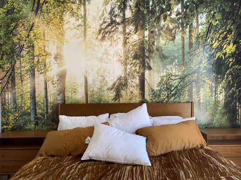 Bedroom mural wallpaper