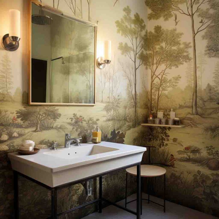 Bathroom Peel And Stick wallpaper