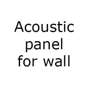 Acoustic panel for wall