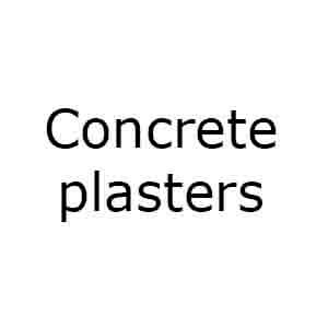 Concrete plasters