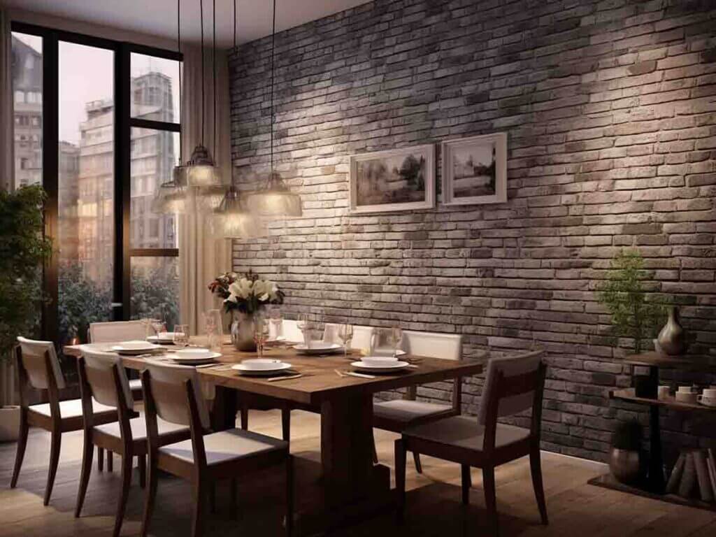 3D bricks wall panels