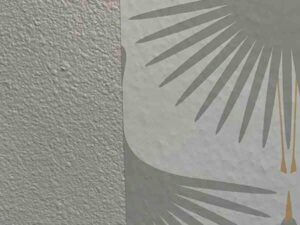 unprepared textured wall vs smooth wallpaper surface installation example Denver Colorado