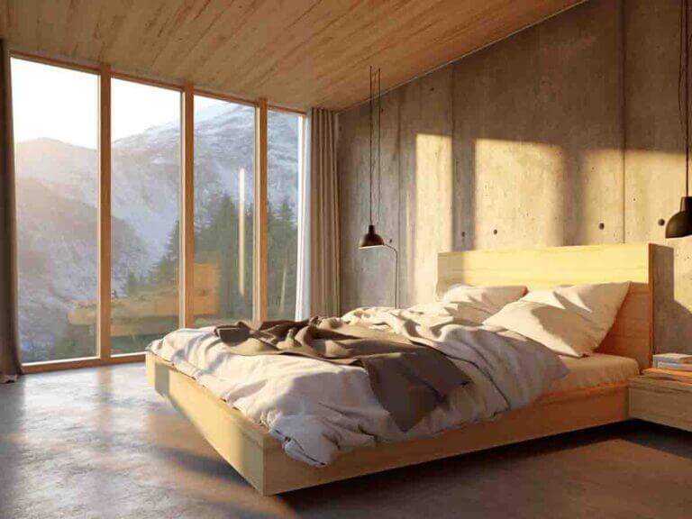 Marmarino plaster. Bedroom.