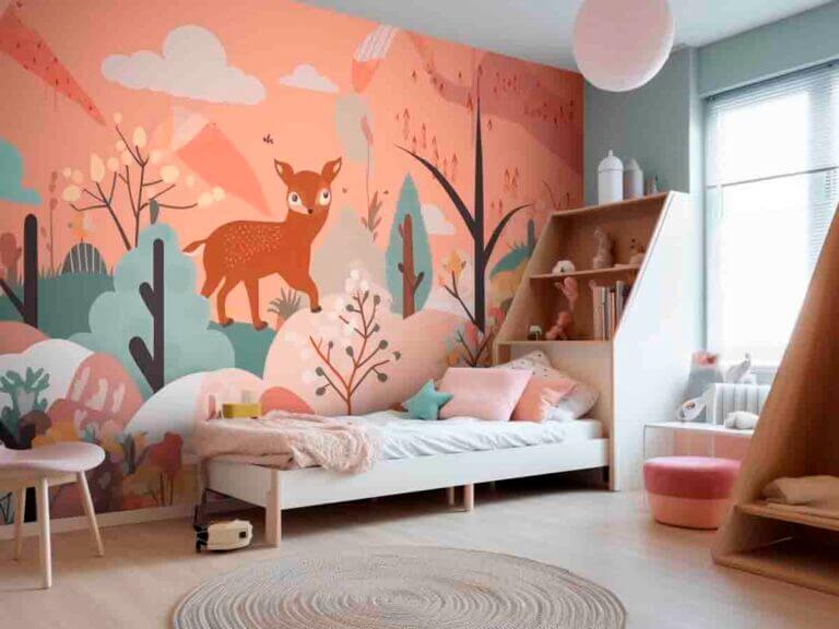 Bright and Cheerful Wallpaper. Nursery wallpaper