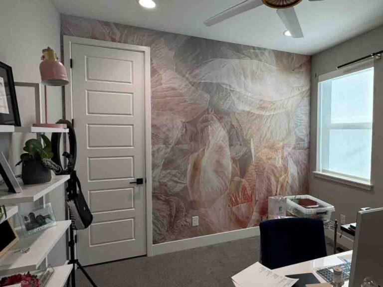 Non-woven mural wallpaper