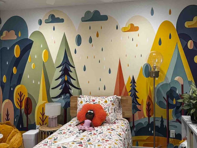 Children's room. Non-woven mural.