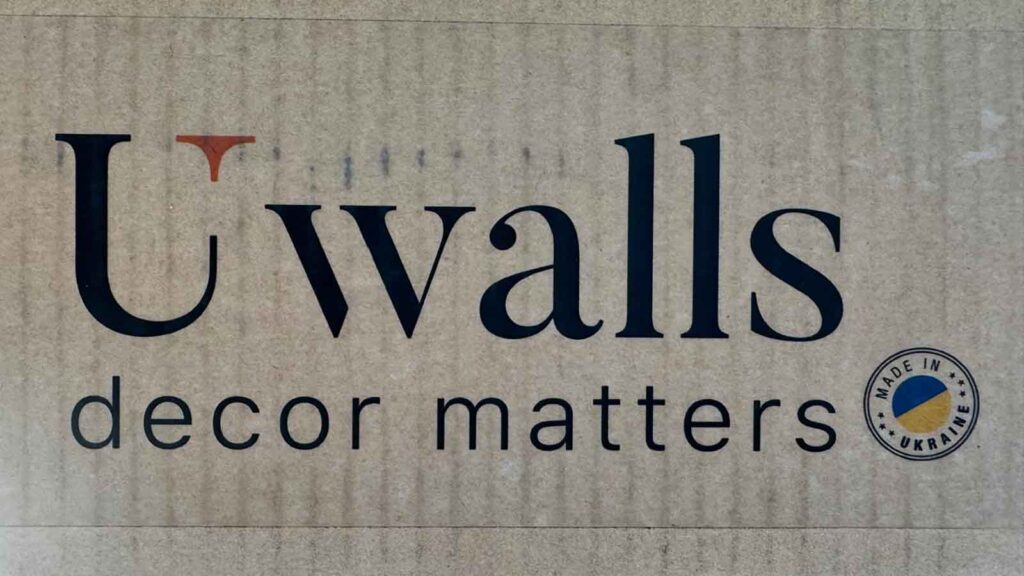 Uwalls decor matters wallpaper branding with Made in Ukraine label used in Denver metro area projects
