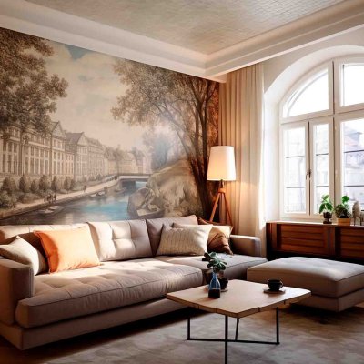 Living room mural