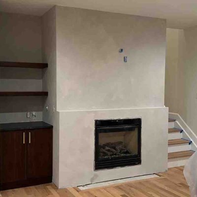 Limewash for your fireplace